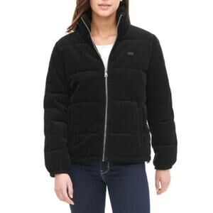 Levi’s Women’s Zoe Corduroy Puffer Jacket Size XL Back Fall Classic Staple